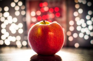 Bokeh apple